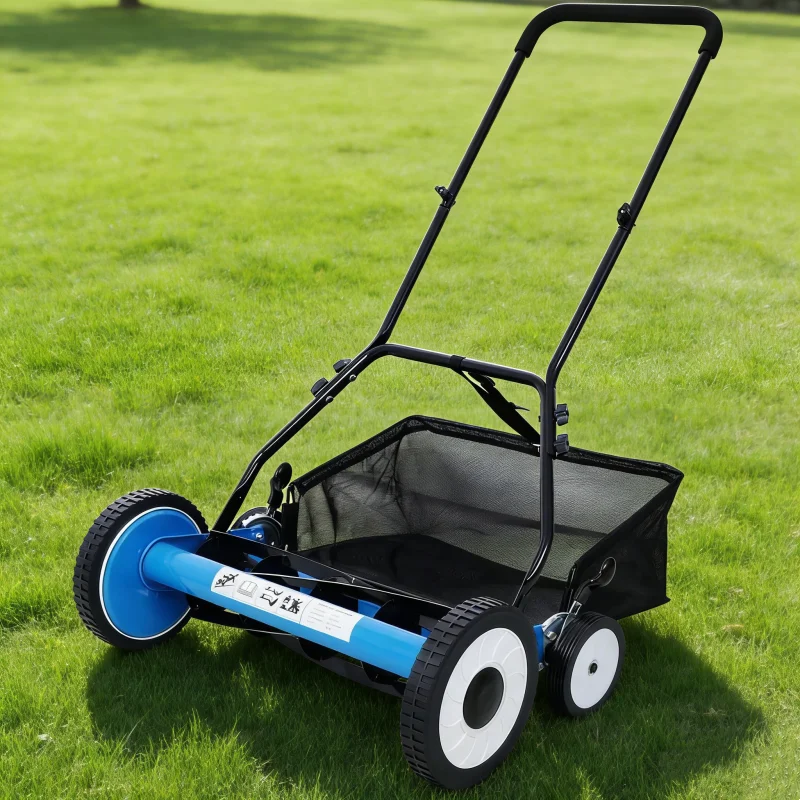 

Push Reel Lawn Mower 20-Inch with Grass Catcher 5-Blade,4 WHEELS,Easy To Operate,Fast Shipping From USA Warehouse