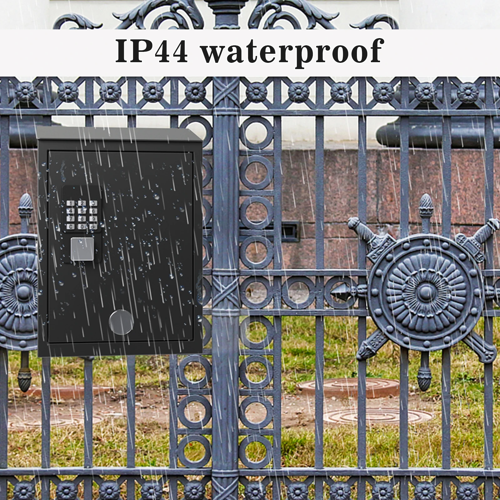 Modern Residential Wall Mounted Mailbox With Digital Smart Lock Mail Post Box Letter Box