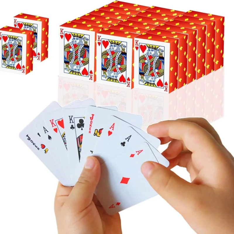 Mini Playing Cards Party Spoof Fun Smal Playing Cards Miniature Poker Cards Mini Poker Game for Teen Adults Novelty Party Gift