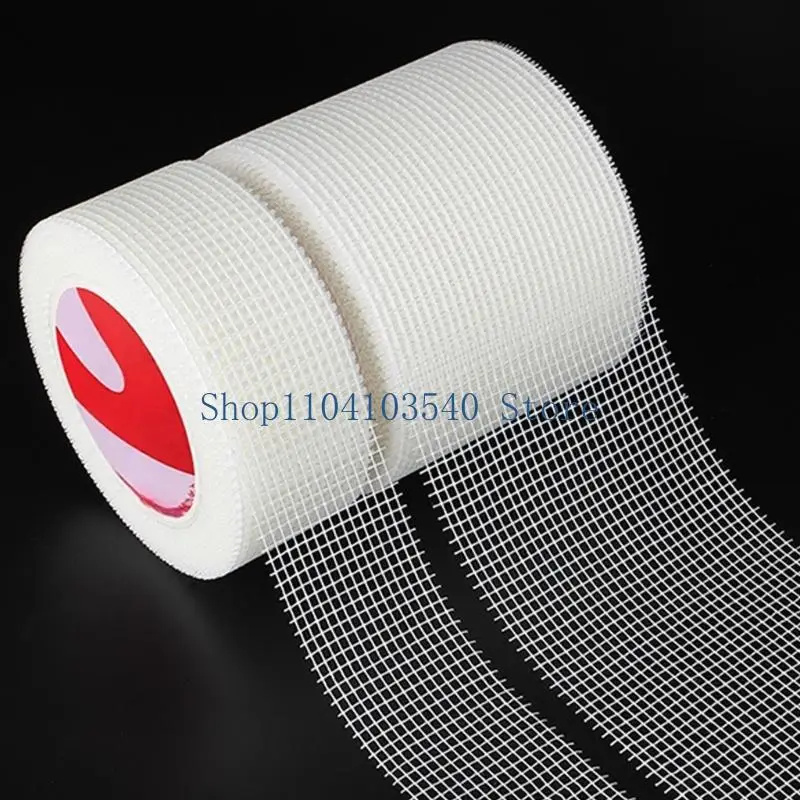 02DC High Strength GlassFiber Wall Crack Tape SelfAdhesive For Plasterboard Joints Ceiling Gaps Home Renovation Repair Solution