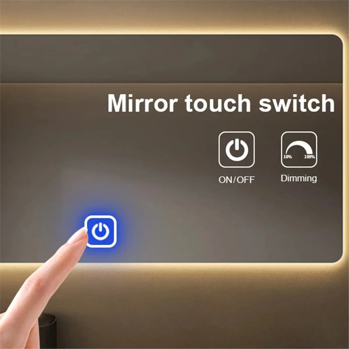 

Punctual- DC12V Dimmable LED Touch Sensor Switch Brightness Adjustable for Bathroom Makeup Mirror Dressing Table Backlight Decor