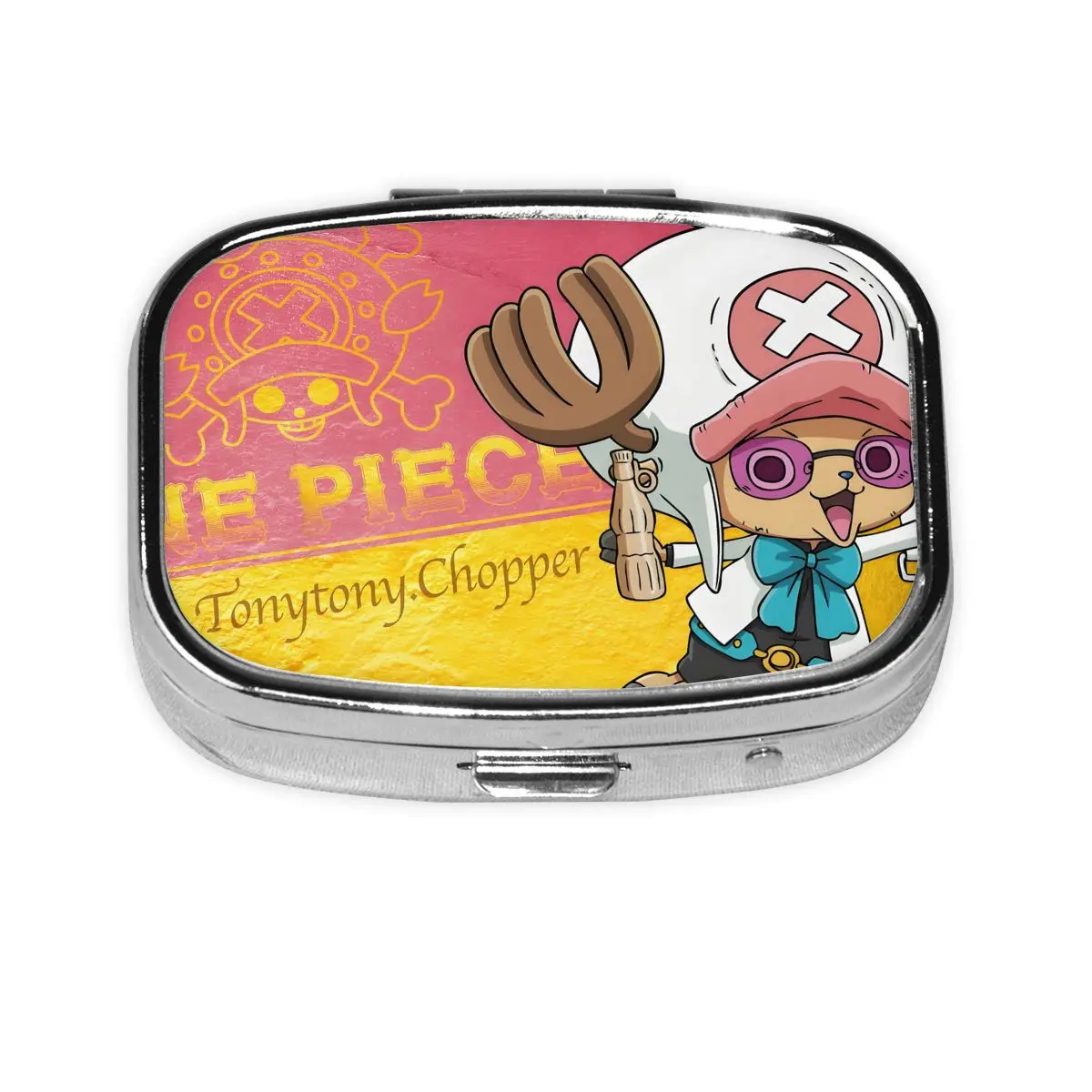 

Popular C-Chopperes Deer Metal Pill Box Compact Comic Pocket-Sized Square Pill Organizer Container Storage Box for Travel
