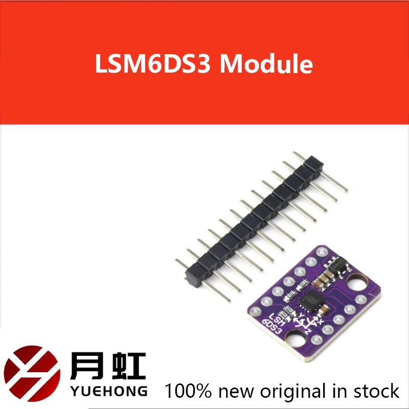 Lsm6ds3 acelerômetro giroscópio módulo sensor de temperatura digital embutido spi iic i2c módulo de interface 8kb fonte buffer 5v