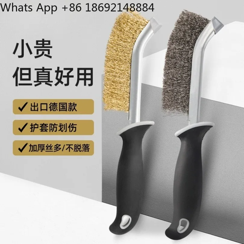 Knife wire brush, stainless steel copper-plated wire cleaning and rust removal grinding brush 1 piece price