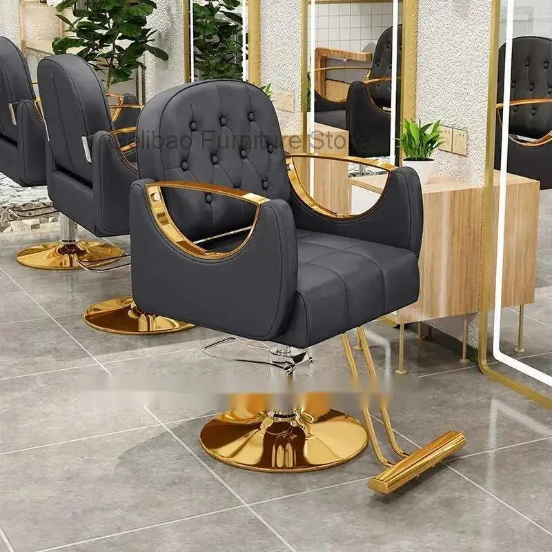 

Barbershop Barber Chair Luxury Portable Swivel Men Designed Barber Chair Beauty Hairdressing Cadeira De Barbeiro Furniture
