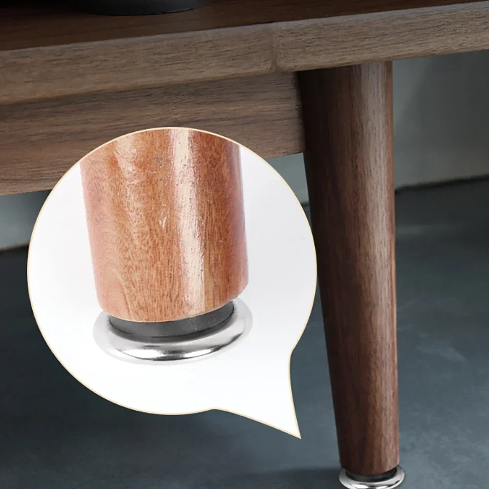 Dia 19/23/27/32/40mm Iron Foot Nail Shock-Absorbing Protection Foot Pad  Furniture Leg Table Chair Balance Foot Pad  Silvery