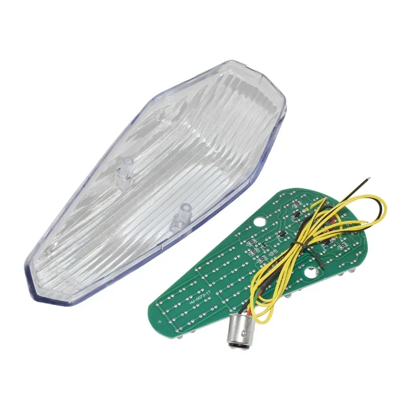 waase For Honda VT1300CT Interstate 10-15 / VT1300CR Stateline 10-16 E-Marked Rear Tail Brake Turn Signals Integrated LED Light