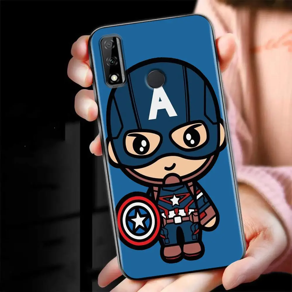 Marvel Phone Case For Huawei Y7 Y9 2019 Y6p Y8P Y7a Y9s Funda Mate 10 20 Lite 40 Pro Soft Cover Iron Man Groot Spiderman Avenger