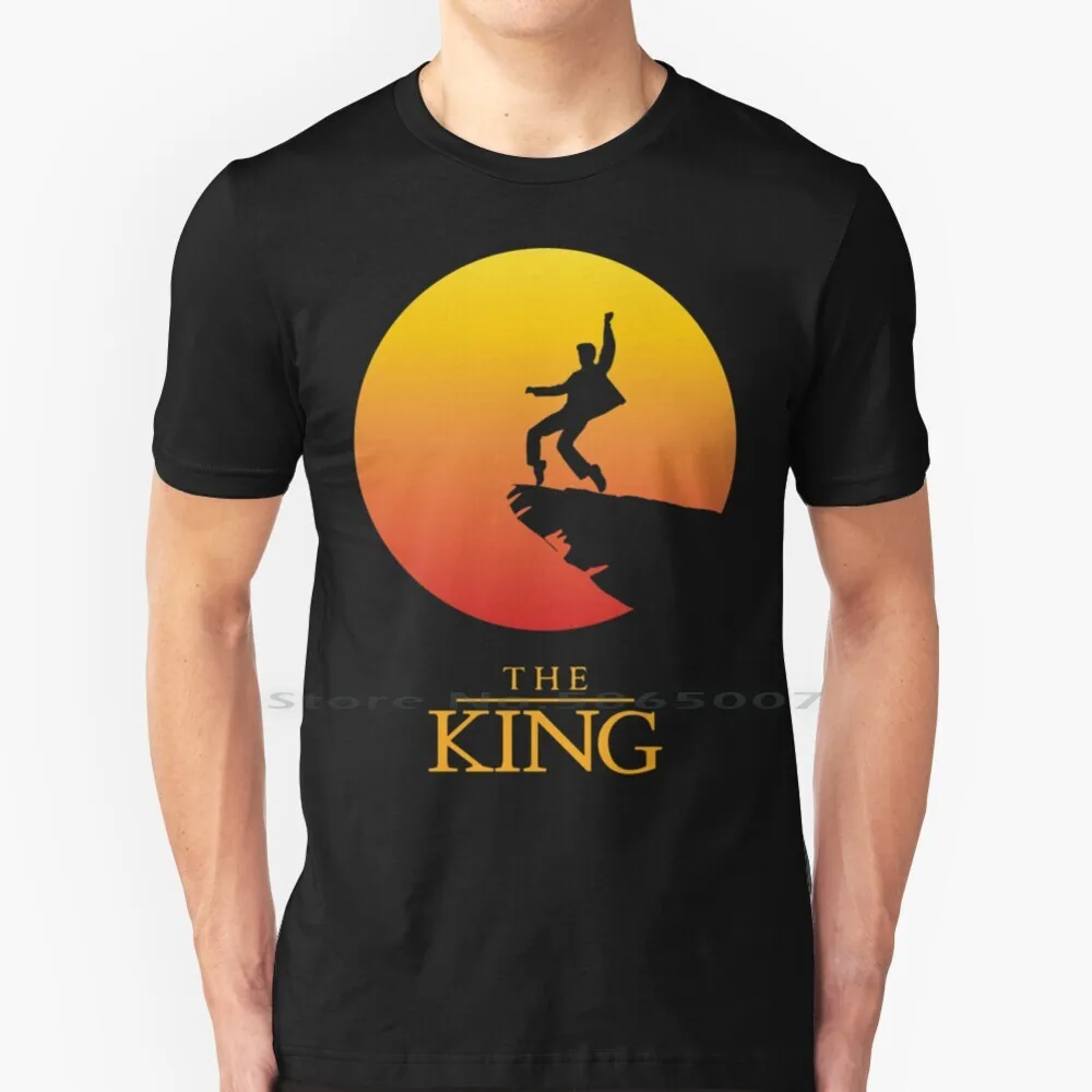 - The King-King Of Rock And Roll Gift Birthday 100% Cotton T Shirt Birthday Elvis Aaron Presley American Singer Musician Actor