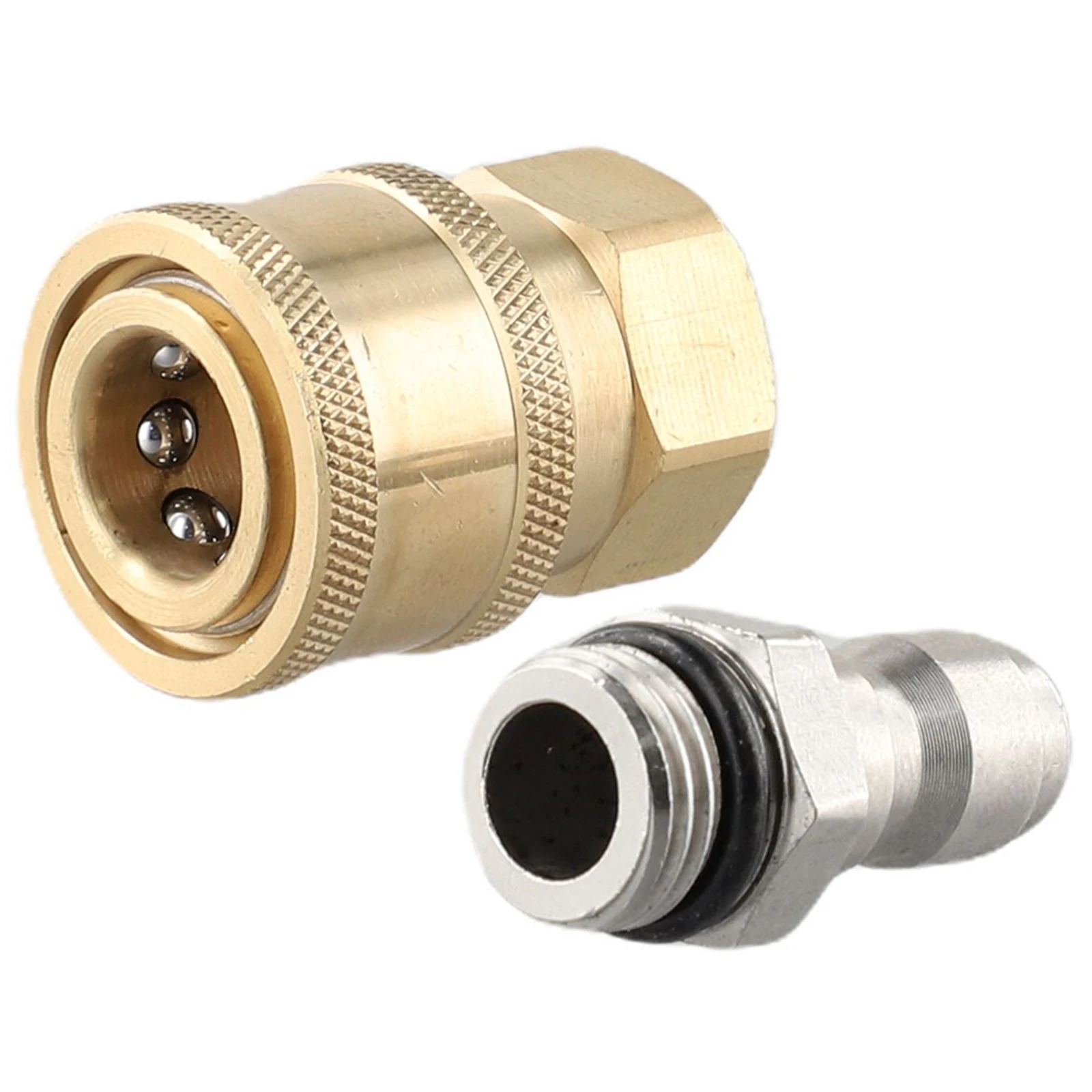 1/4 Male M22/14 Female Connector Accessories Brass Garden Quick Release Replacement Spare Washing Adapter Pair