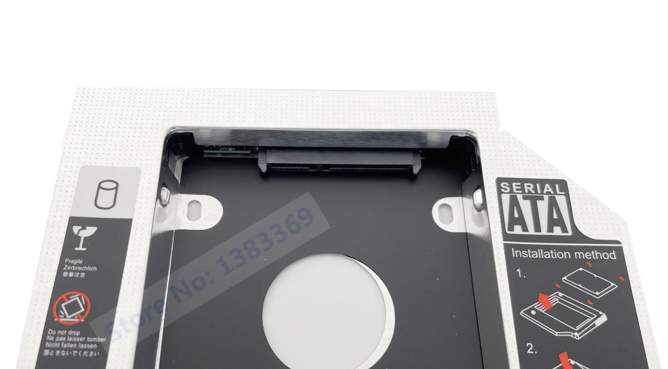 NIGUDEYANG 2nd Second Optical bay HDD SSD Hard Drive Case Tray Caddy Frame for Toshiba Satellite C805 C855 C850D C855D