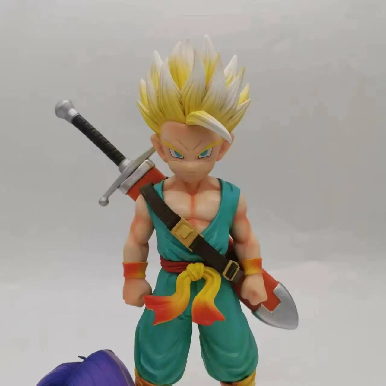 Trunks Z Fighters Future Soldier Childhood Dragon Ball Statue Action Figurine Desk Collectible Anime Model Toy Figures Gift 19CM