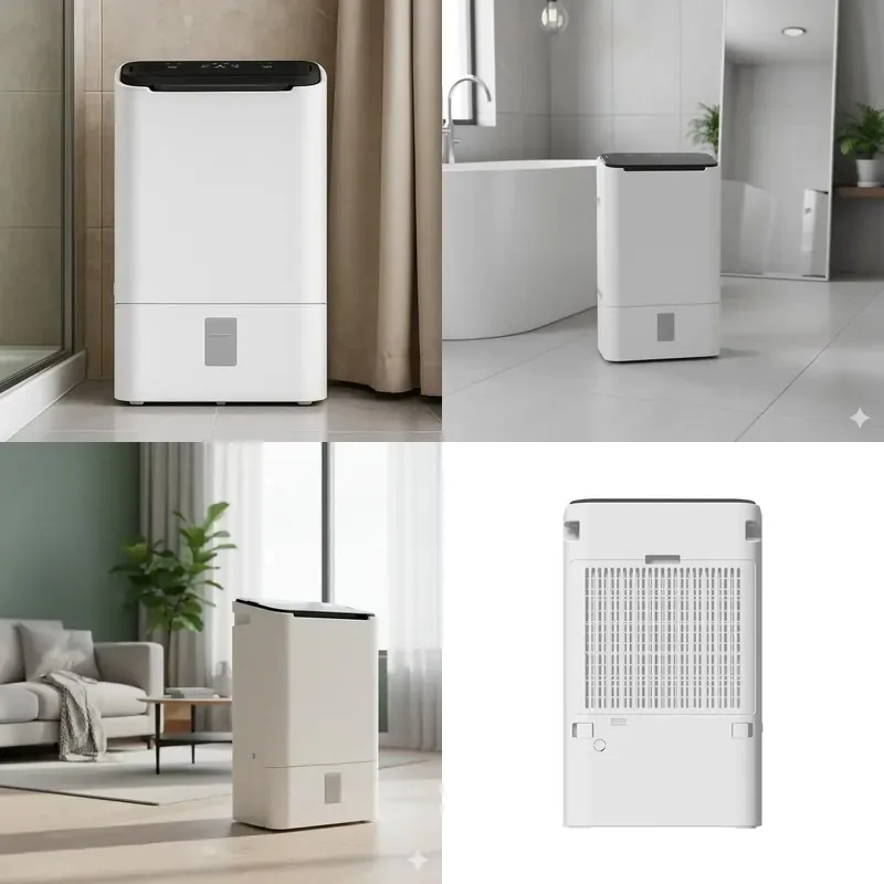 3L Tank Dehumidifier Electric Touch Screen Low Noise 7-8L Day Household Commercial Use