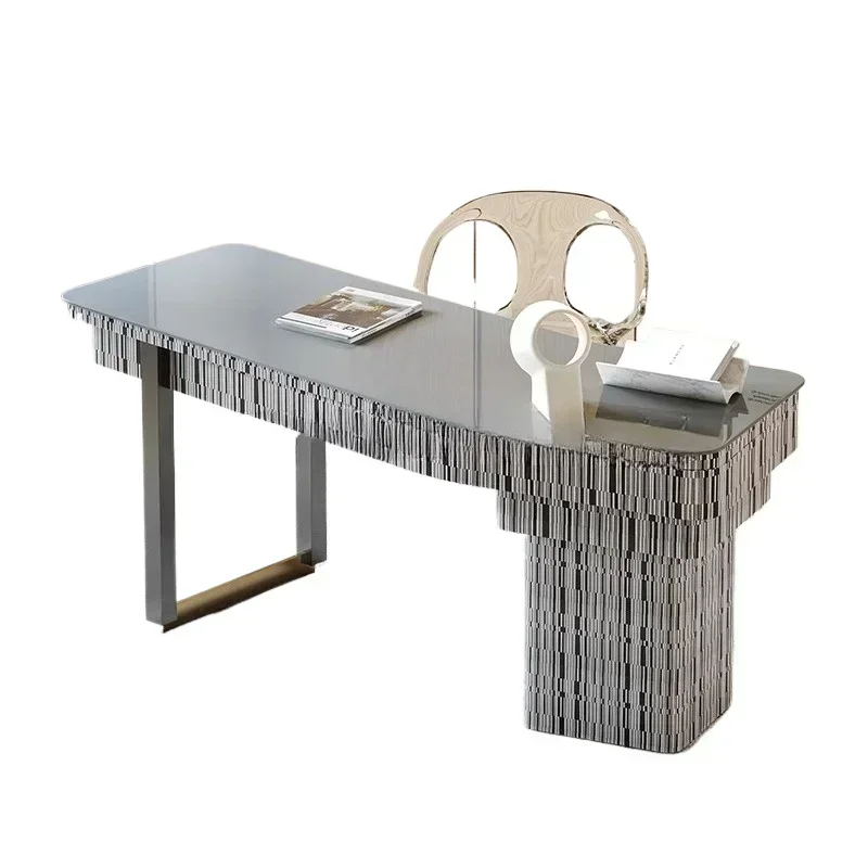 Designer light luxury simple modern home living room large workbench office desk