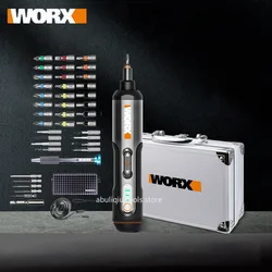 Worx-Juego de destornilladores eléctricos inalámbricos WX240.5, Mini destornilladores eléctricos inteligentes, recargable por USB con taladro de 45 bits, 3,6 V