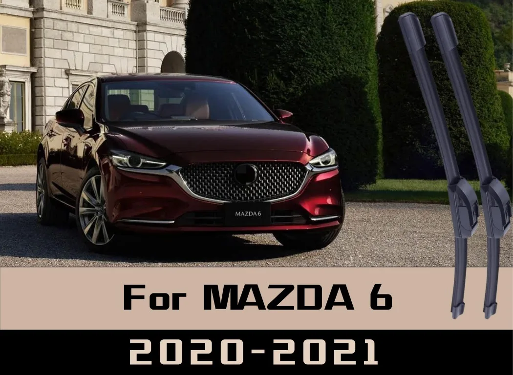 

2 шт. для MAZDA 6 2020-2021 щетки переднего стеклоочистителя лобовое стекло щетки для окон без костей передние дворники