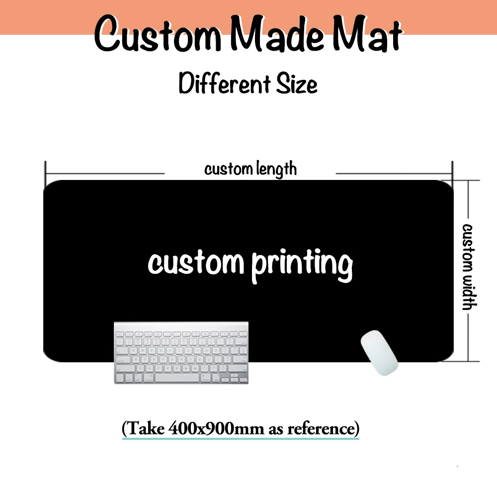 Different Size Custom Made Mouse Keyboard Pad DIY Playmat Customize Printing Gaming Mat Office Home Board Game OEM Logo Mat