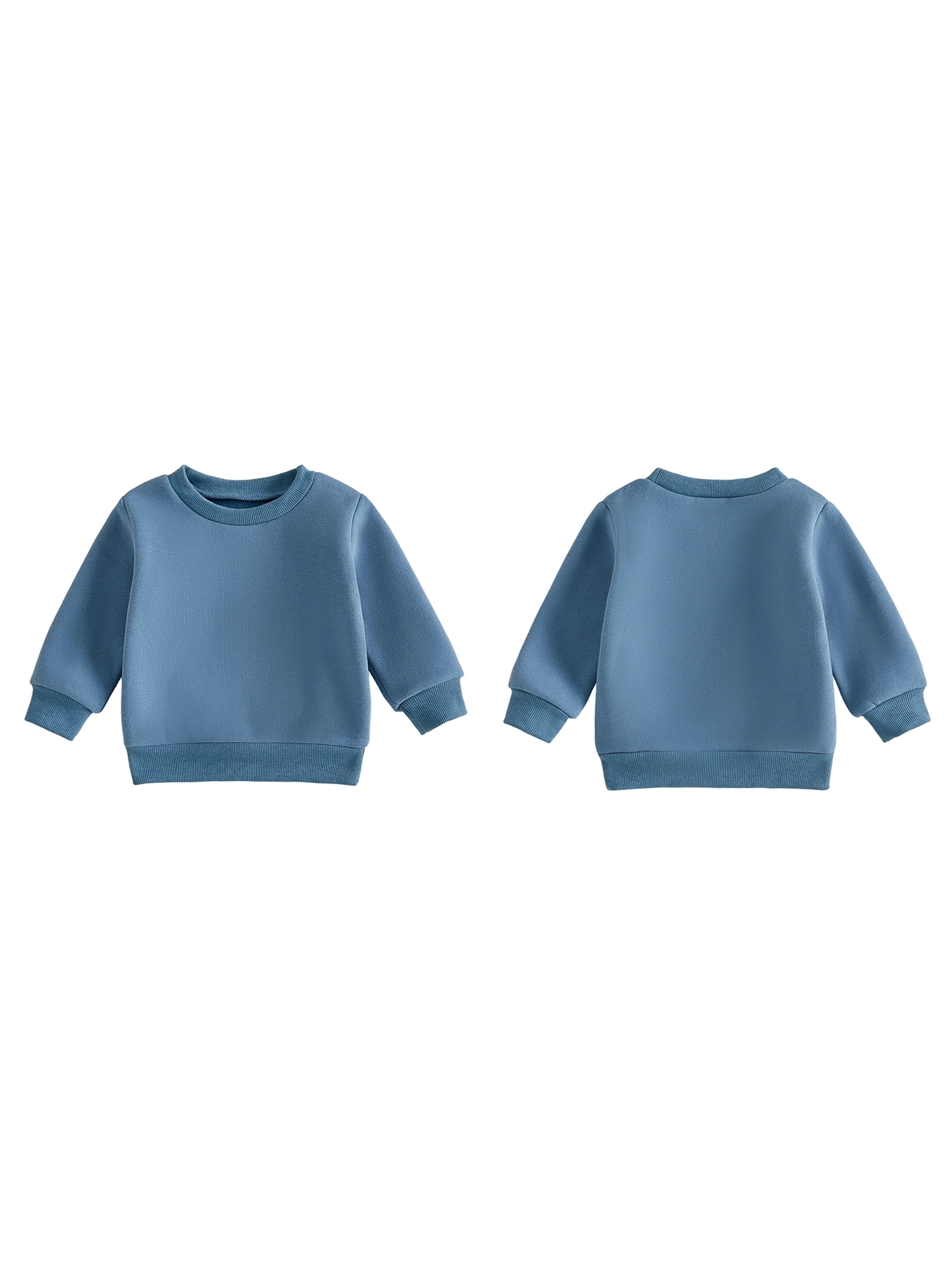 Baby Solid Color Pullover Sweatshirt for Kids