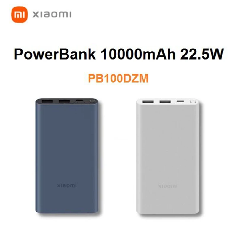 

Xiaomi Mi PowerBank 10000mAh 22.5W - PB100DZM Type-C Fast Charge 22.5W Fast Charging Powerbank