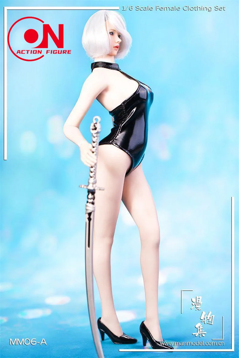 Mm06 1/6 escala 2b menina maiô garfo alto macacão roupas modelo caber 12 ''feminino soldado figura de ação bonecas