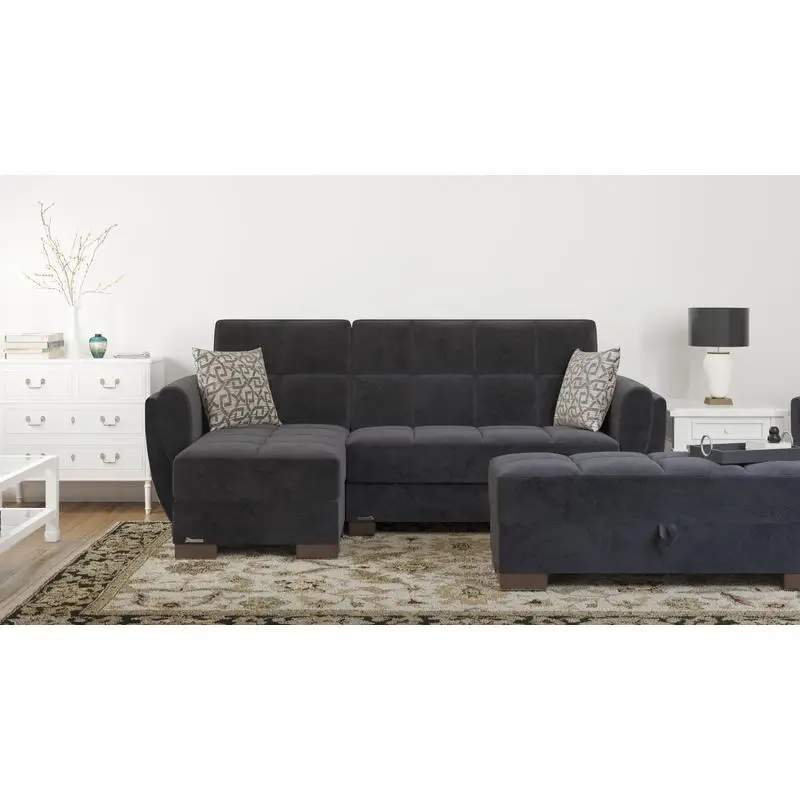 

Мягкий трансформируемый шезлонг с местом для хранения вещей — современный дизайн для гостиной или спальни