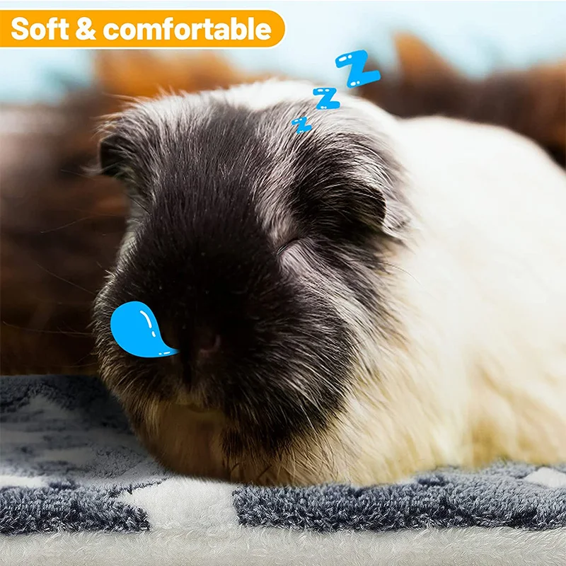 Meerschweinchen-Warmbett, Kaninchenhaus, Hamster-Schlafsack, Kleintier-Zubehör, Höhlennest, Weiche Fleece-Hausschuhe, Bett für Meerschweinchen, Meerschweinchen-Accessoires – Detail 17