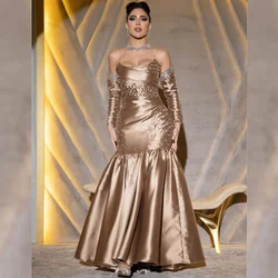 Customized Sparkle High Quality Exquisite s Sequined Beading Ruched Graduation A-line Square Neck Bespoke Occasion Gown Long Dre