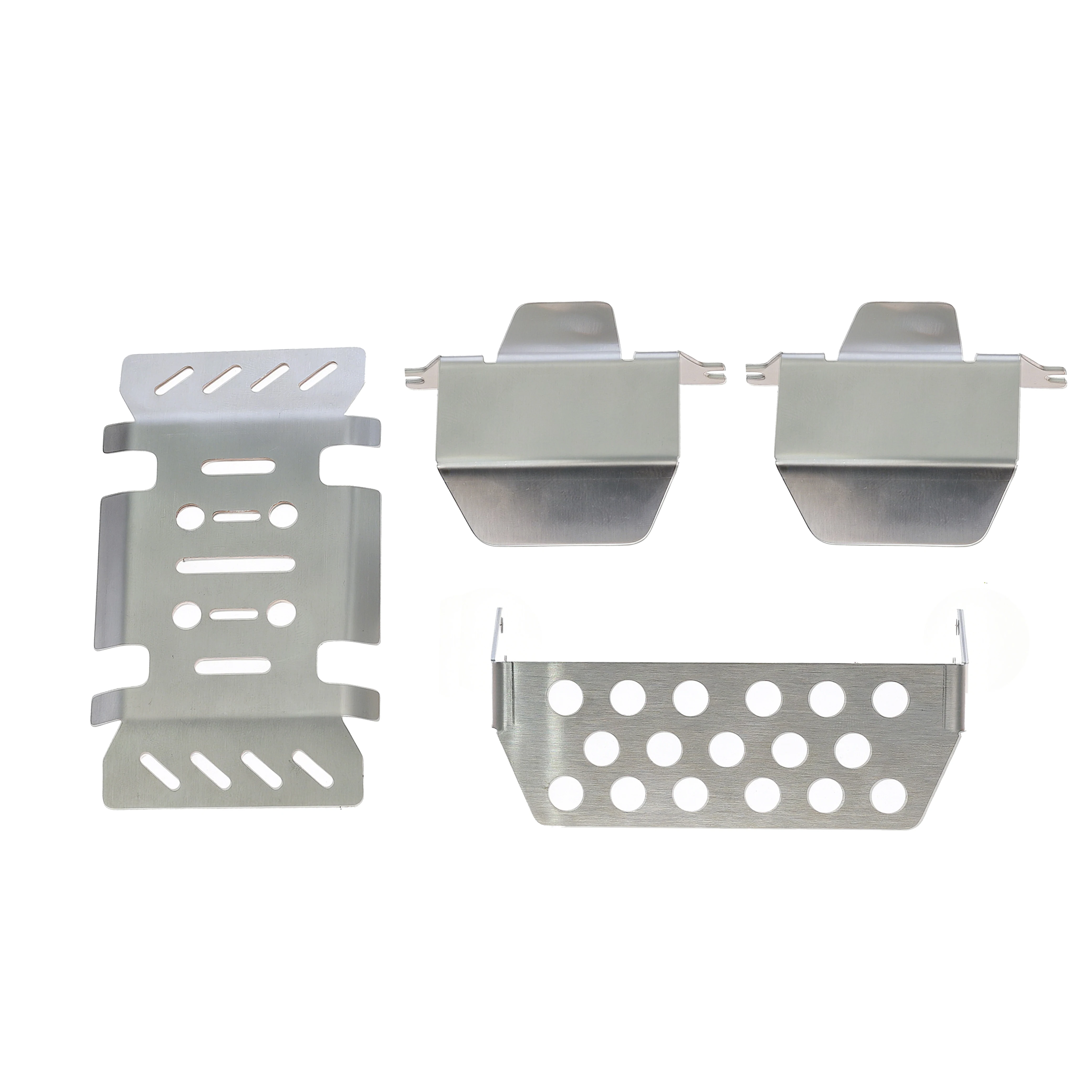 1/10 RC Crawler Metal Chassis Armor Skid Plate Protector Upgrade Accessories Fit FMS Explorer YJ Wrangler RC Offroad Car
