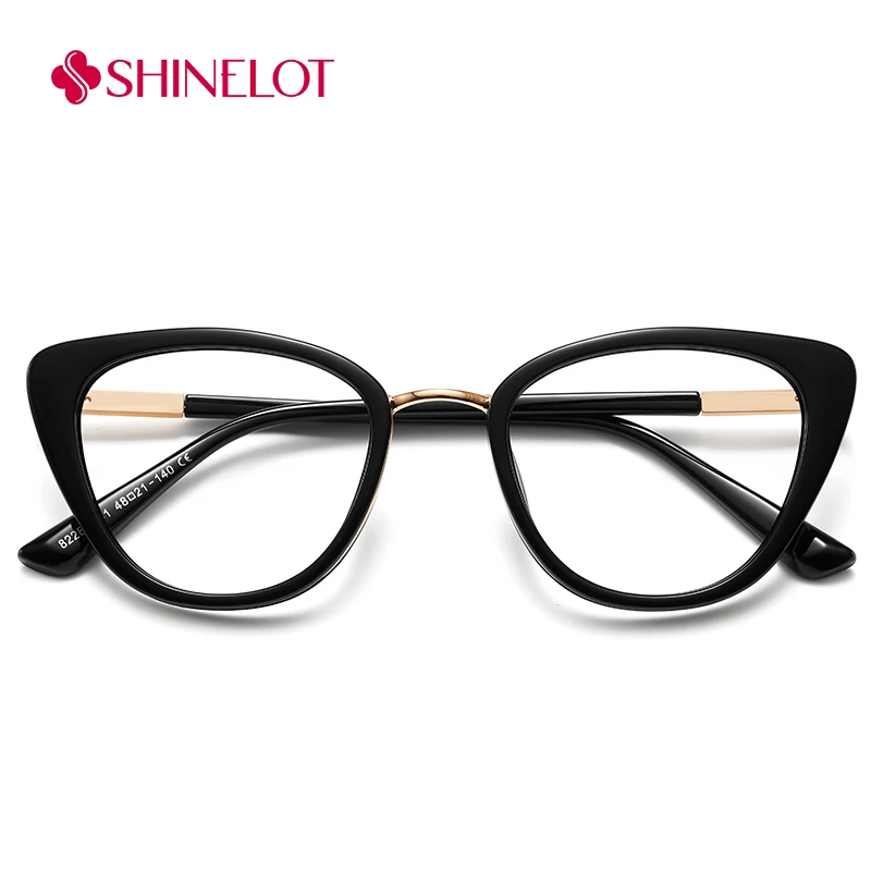 

82287 Women Retro Cool Cat Eye Eyeglasses Frame Bluelight Blocking Glasses Youth Style Jelly Color Reading Eyewear Mother's Gift