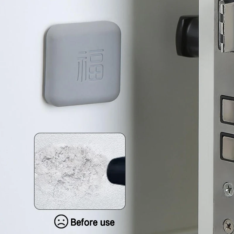 1/2/4 قطعة ذاتية اللصق سيليكون الباب سدادة جدار حماة كتم المضادة للصدمات عازلة تحطم وسادة مقبض الباب حماية