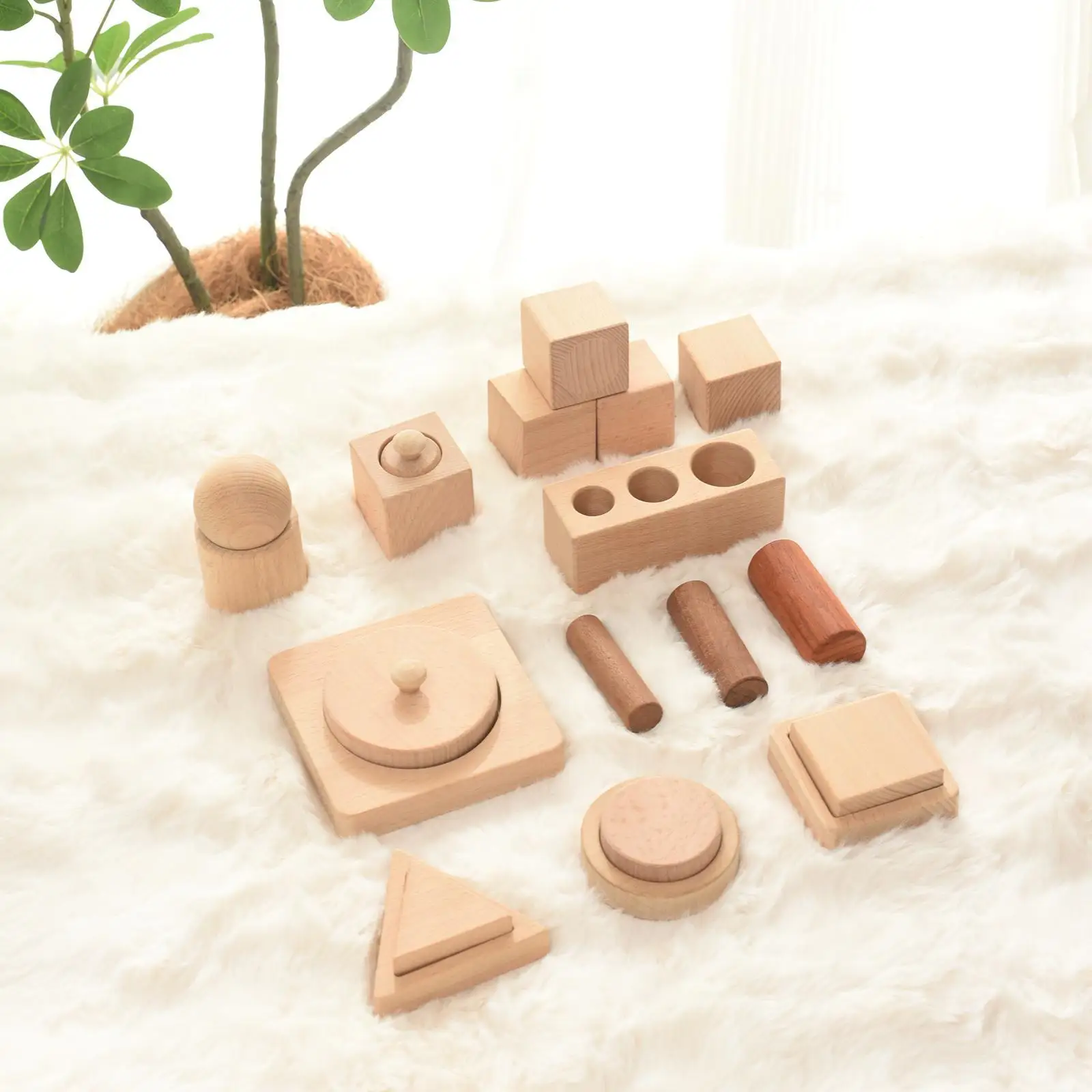 Wood Shapes Puzzle Shapes Matching Game for Birthday Gifts Party Favors