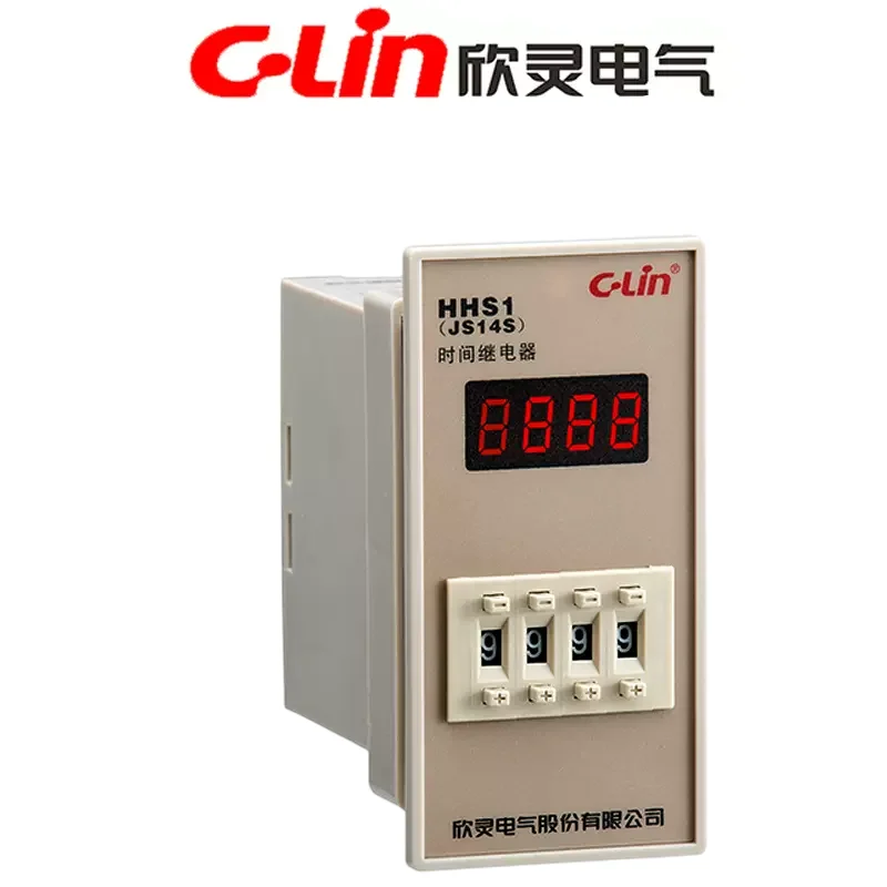 

New C-Lin Time Switch Relay HHS1(JS14S) HHS1-1(DH14S) 9.9S 99S 99M 9.99S 99.9S 999S 999M 99.99S 9999S 99M59S AC380V AC220V DC24V