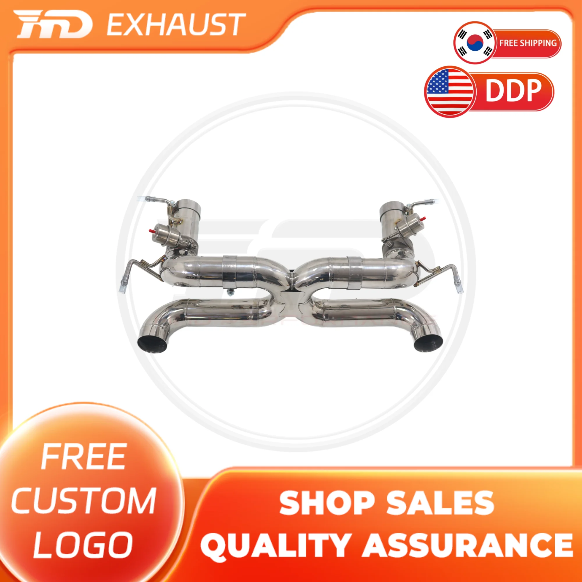 

HMD Hot Sale Exhaust System Performance Catback for Ferrari F8 TRIBUTO/SPIDER Without Valve And Tips