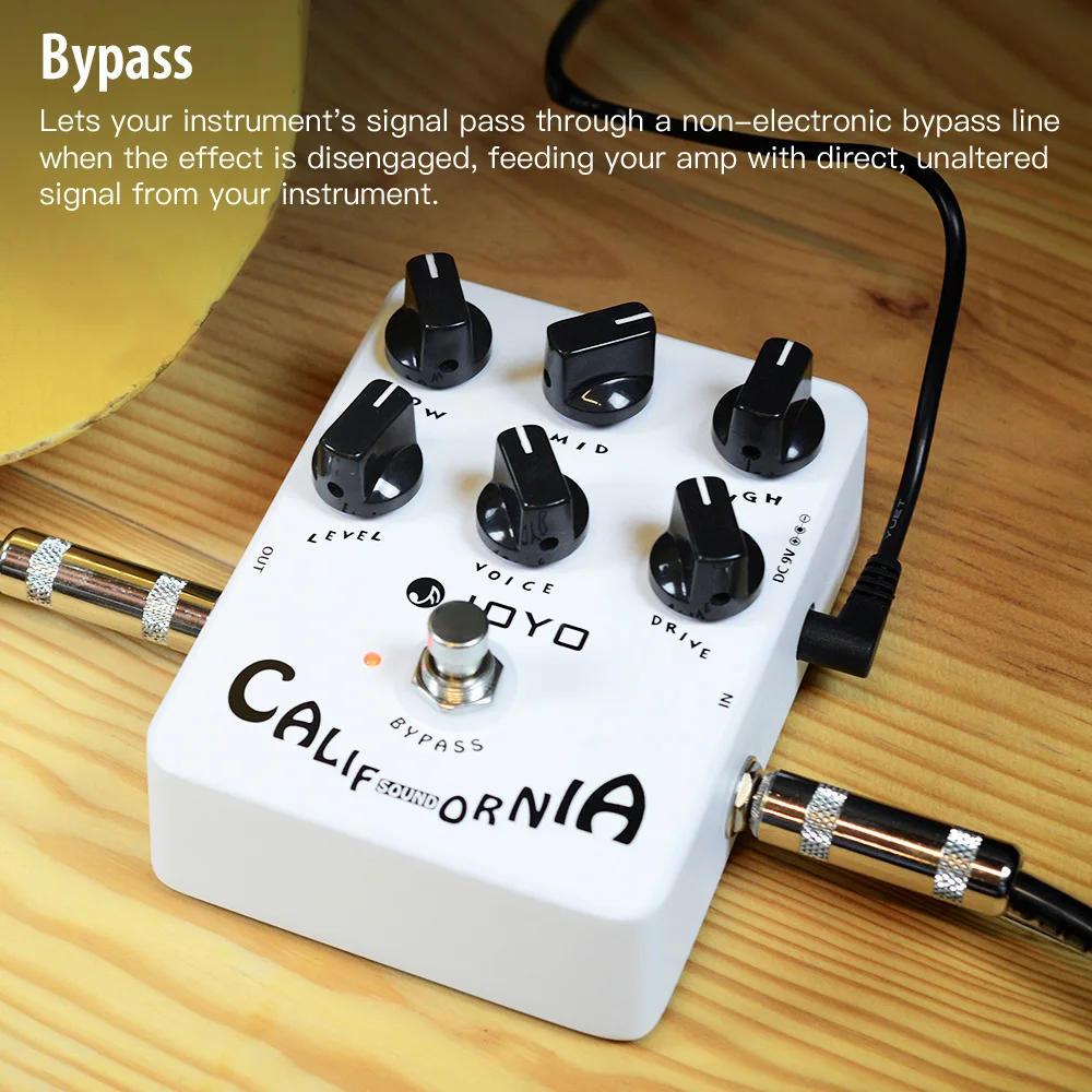 JOYO JF-15 CALIFORNIA SOUND Overdrive/Boost Guitar Effect Pedal Brilliant on Bass Simulate Sound from Amplifier MK-II view 4