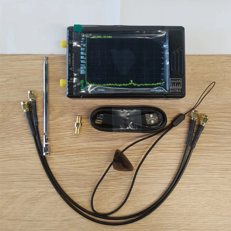 TinySA ULTRA spectrum analyzer 10K-12GHz UAV EMCWiFi Bluetooth Operator base station signal Lora
