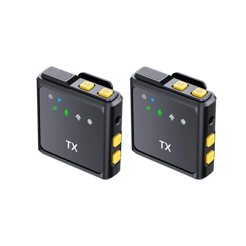 Micrófono de solapa inalámbrico 3 en 1, mini micrófono inalámbrico 2.4G con reducción de ruido para iPhone Android, grabación de audio, podcasts, transmisión en vivo 6