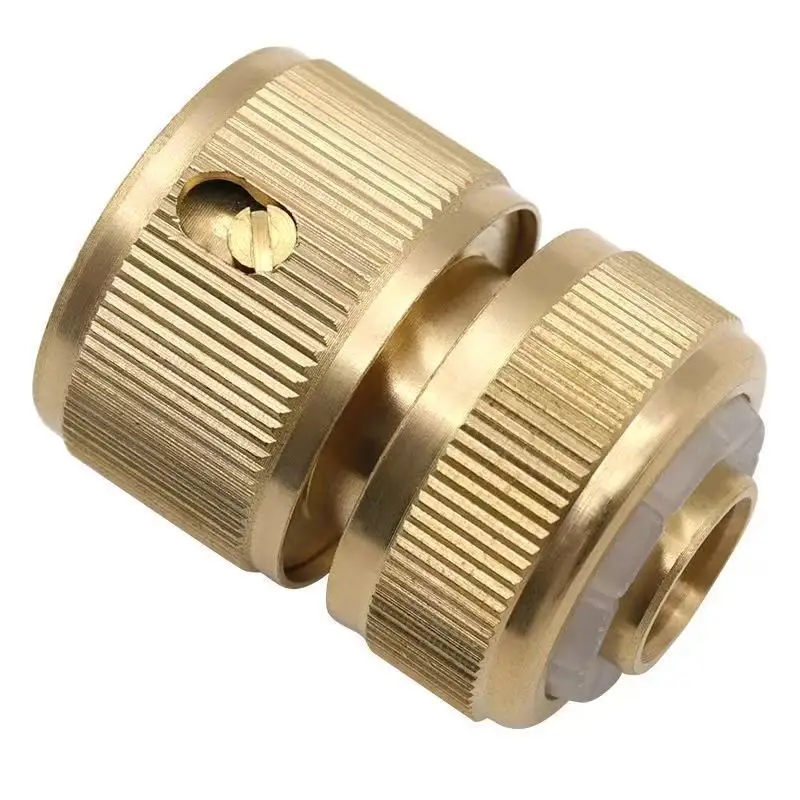Aluminum Alloy Metal Water Gun Quick Connect Head Pipe Nozzle Split Water Fast Head Connector for Water Pipe Creative Short S...