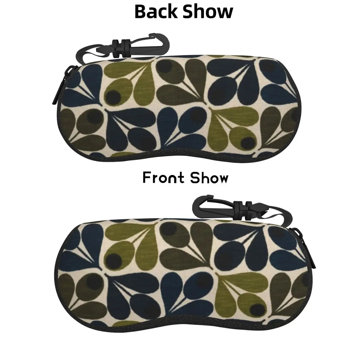 

Abstract Acorn - Orla Kiely Design Shell Glasses Case Protective Sunglasses Box Women Men Soft Eyeglasses Bag Pouch