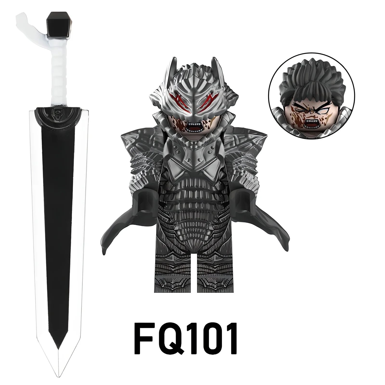 Blocs de construction de troisième partie, figurines Berserk Guts, classiques, Non magnétiques, personnages d'anime portables, accessoires, cadeaux pour enfants