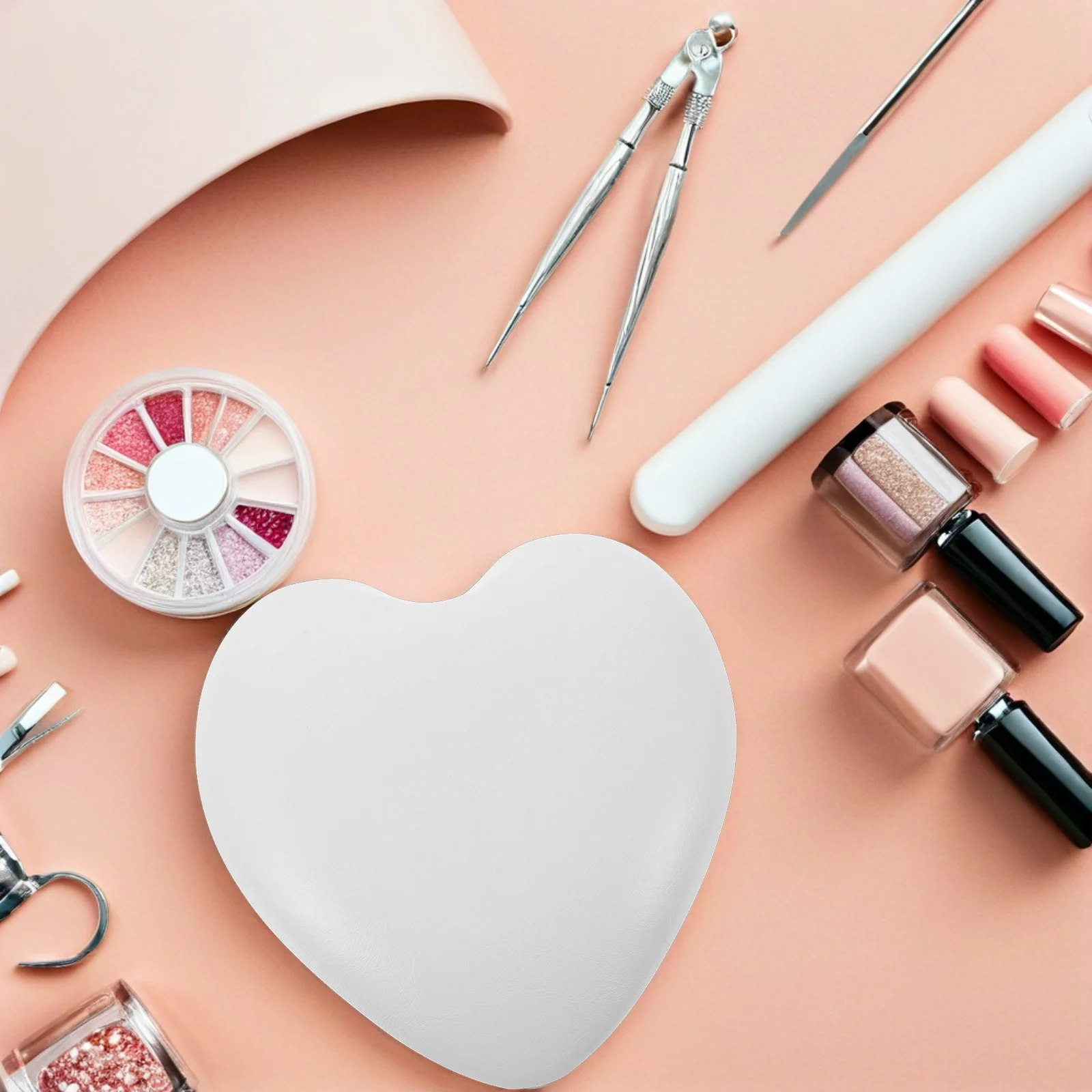 

Heart Shaped Memory Foam Nail Tech Arm Rest Ergonomic Manicure Elbow Pad Soft Hand Pillow Nail Tech Elbow Rest
