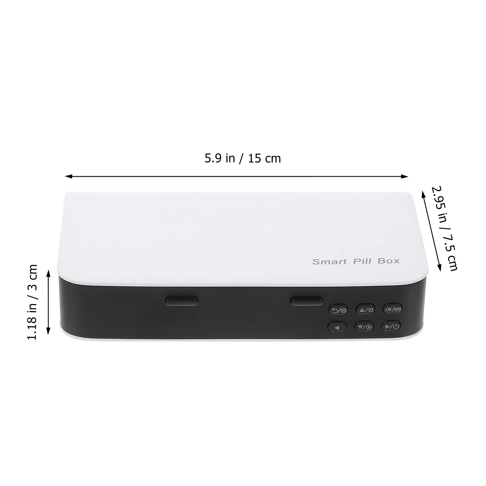 1Pcs Smart Medicine Box with Alarm Reminder Portable Travel Organizer for Elderly Moisture Proof Dust Proof Safe Eco
