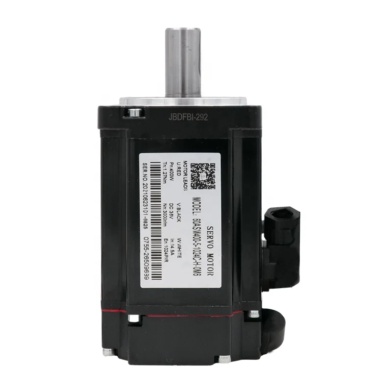 

2025 60ASM400-5-1024C AGV Customized 1.27Nm Motor 400W DC Servo Motor for Cnc