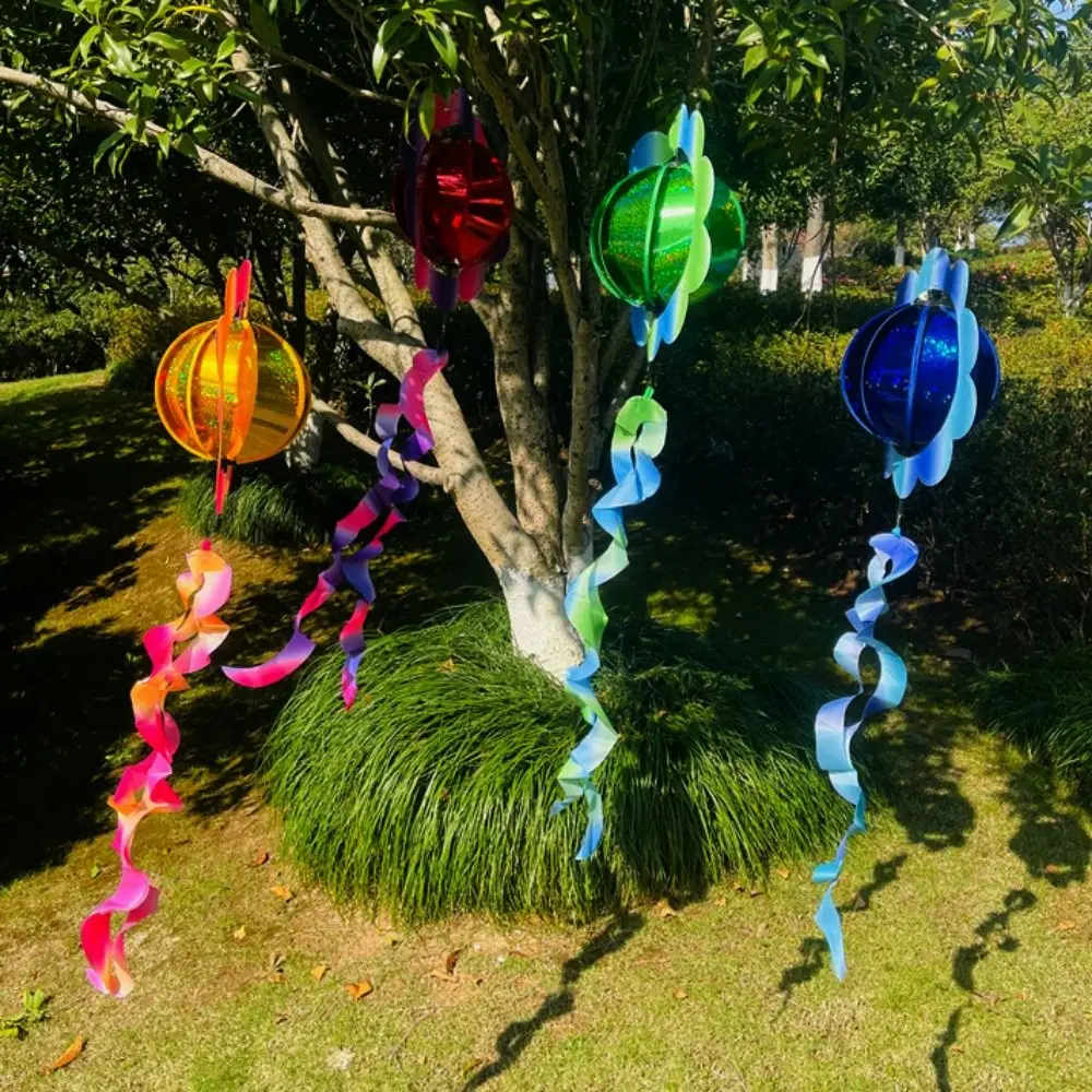 الملونة زهرة الكرة الكوبية طاحونة القماش والبلاستيك في الهواء الطلق الأطفال شنقا الكرة طاحونة لا معلقة سامة