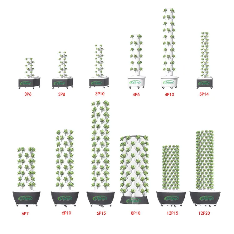 2024 Comercial Aeroponic Tower Garden Greenhouse Vertical Hydroponic Growing Systems farming for home use home