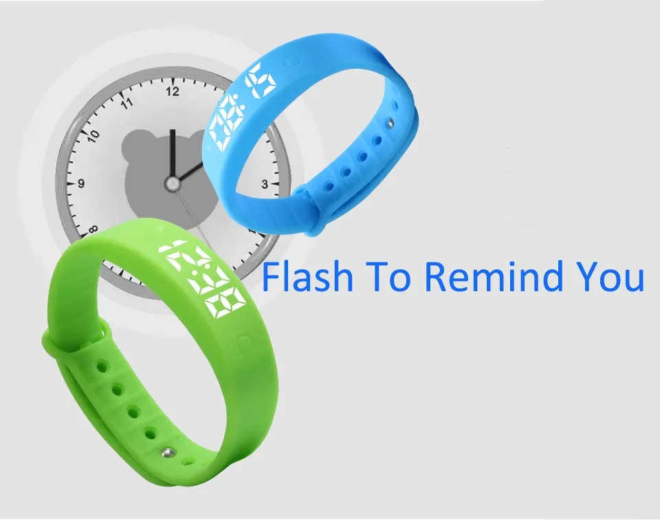 24 Hours Pedometer Rechargeable Bracelet Eco Friendly Silicone Smart Bracelet Vibration Alarm Clock Reminder Sleep Monitoring