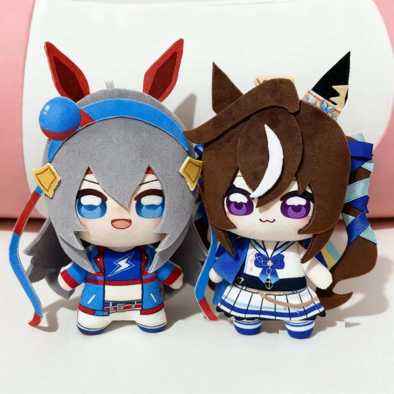 10cm ‌Anime Pretty Vivlos Tamamo Cross Plushie Stuffed Doll Cosplay Plush Toys Bakcpack Pandent Doll Toys Birthday Xmas Gifts