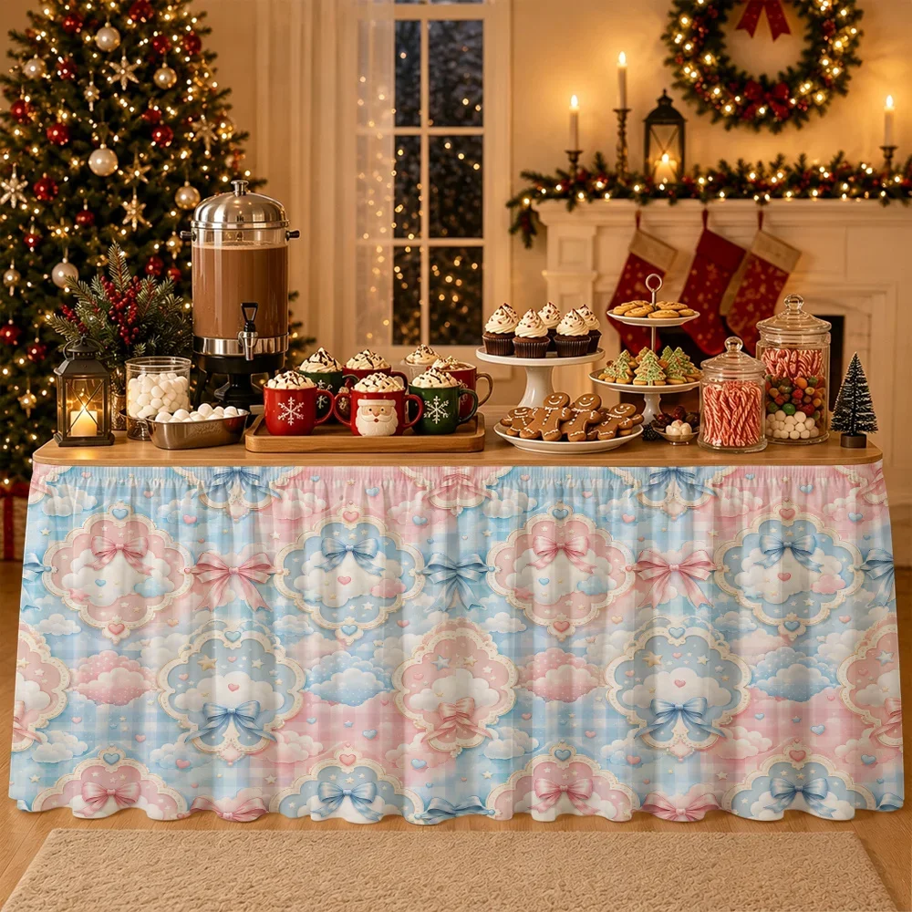 Gender Revealing Clouds, Stars, Weaving Flowers, Badges, Tablecloths, Decorations for Gender Revealing Party