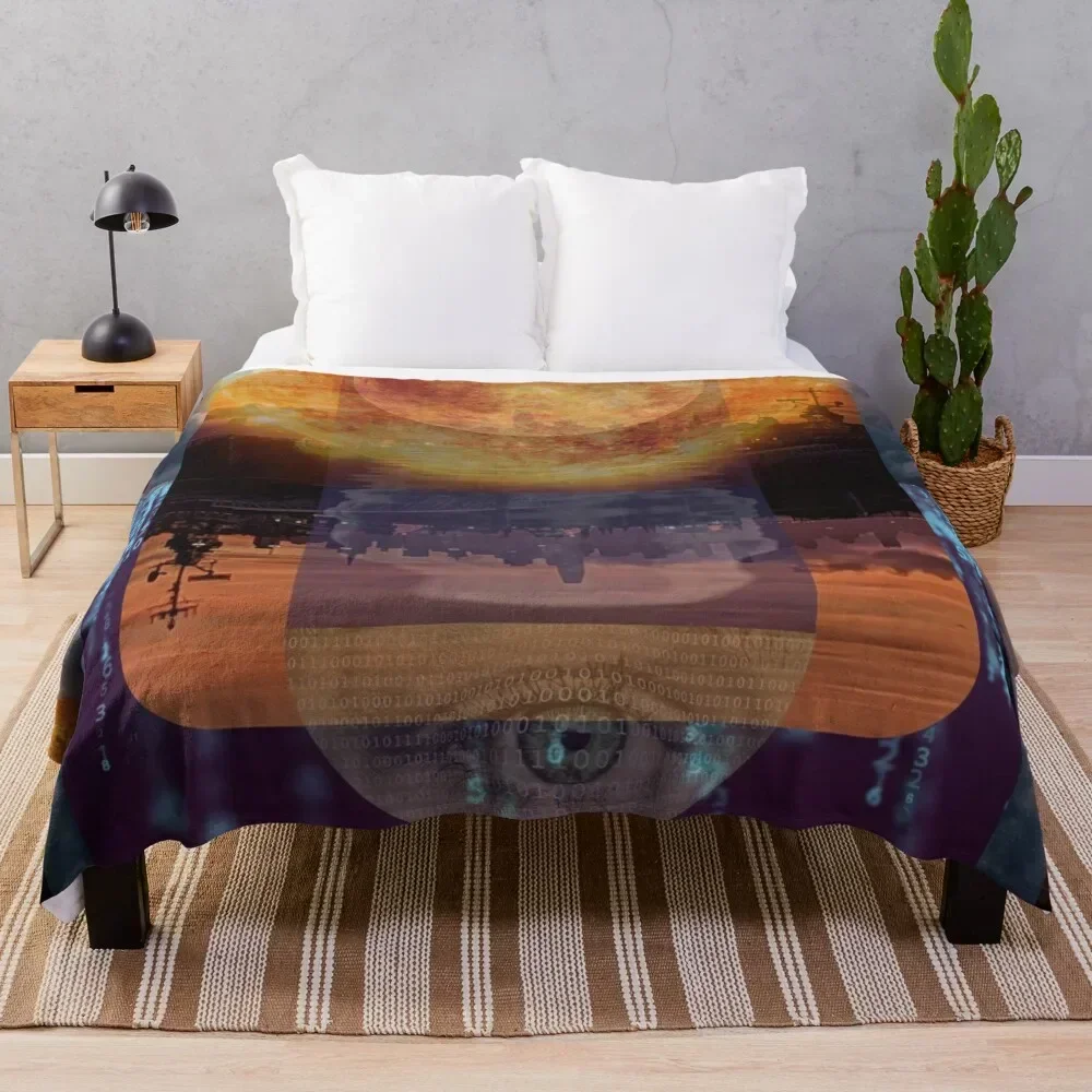 

The Eye of the Salesforce Sun Throw Blanket Men's Soft Warm Throw Blanket for Couch