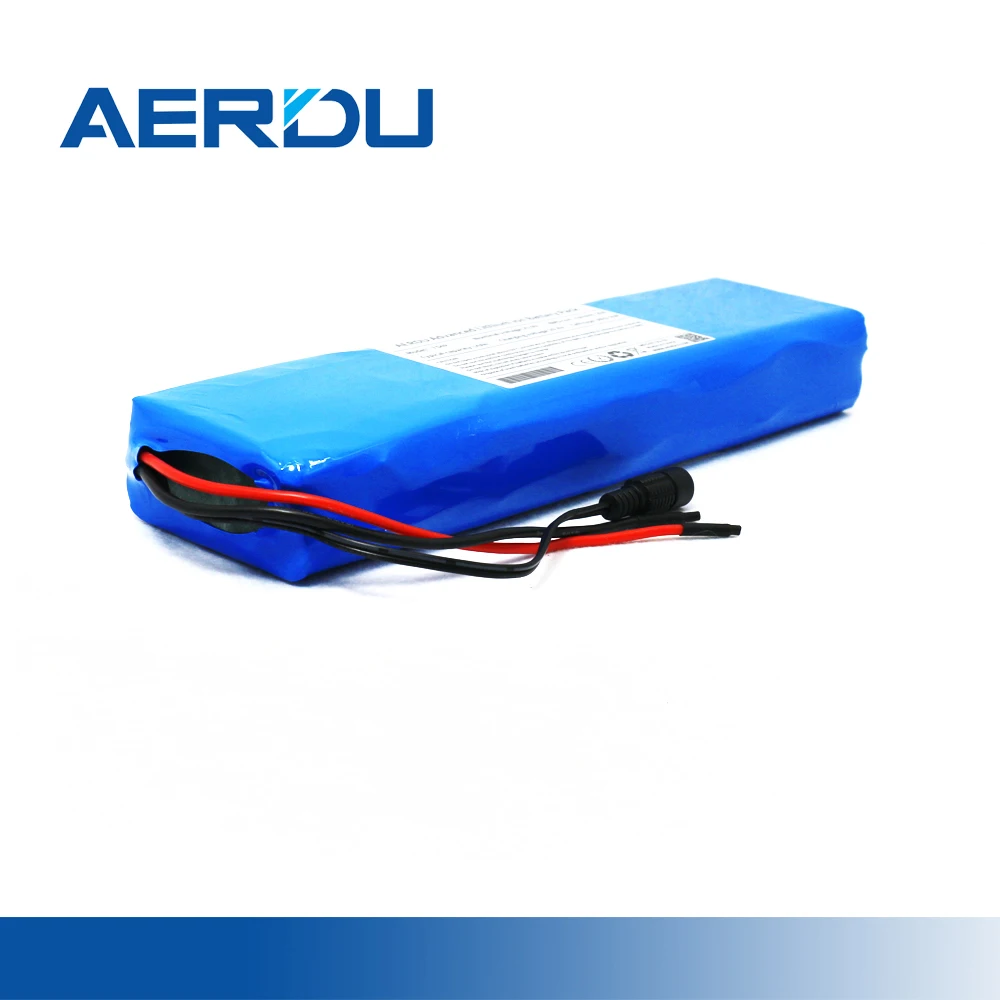 AERDU 7S4P 24V 10Ah-14Ah 18650 rechergeable Li-ion Battery Pack for Electric Motor Bicycle Scooter Wheelchair Cropper with BMS