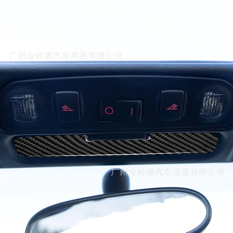 For 01-06 Audi TT Car Interior Modification Carbon Fiber Roof Sun Visor Panel Decorative Sticker